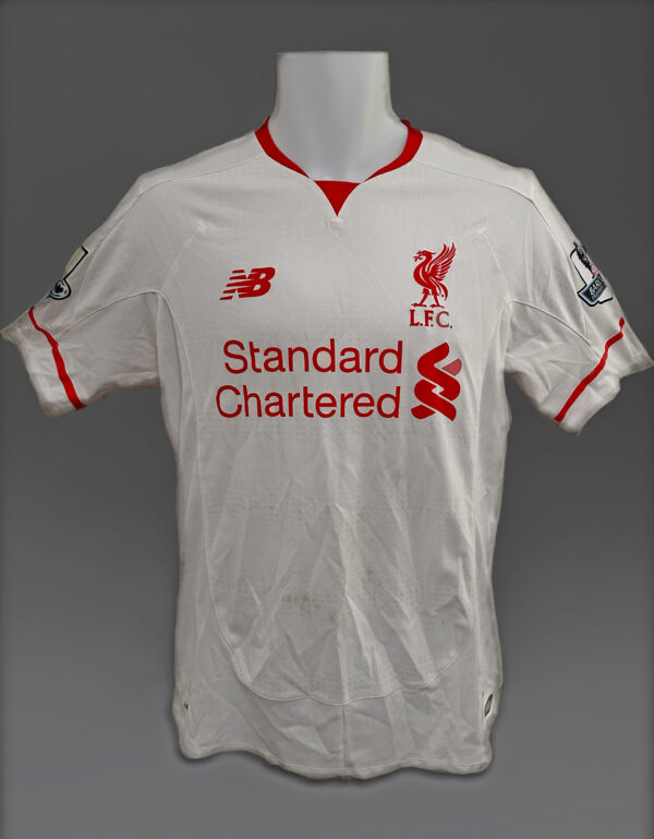 SIGNED LIVERPOOL FC 15/16 AWAY SHIRT